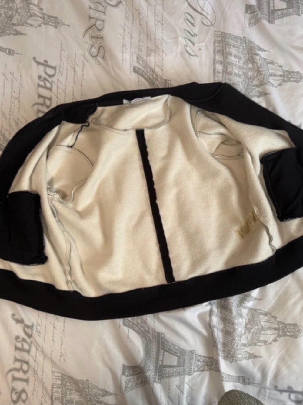 T Alexander Wang Women’s Black Zip-Front Bomber Sweater sz M🖤 - Picture 7 of 16